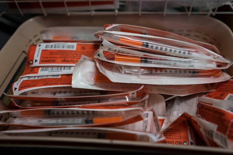 Clean needles at a safe injection site in Vancouver's Downtown Eastside neighborhood.