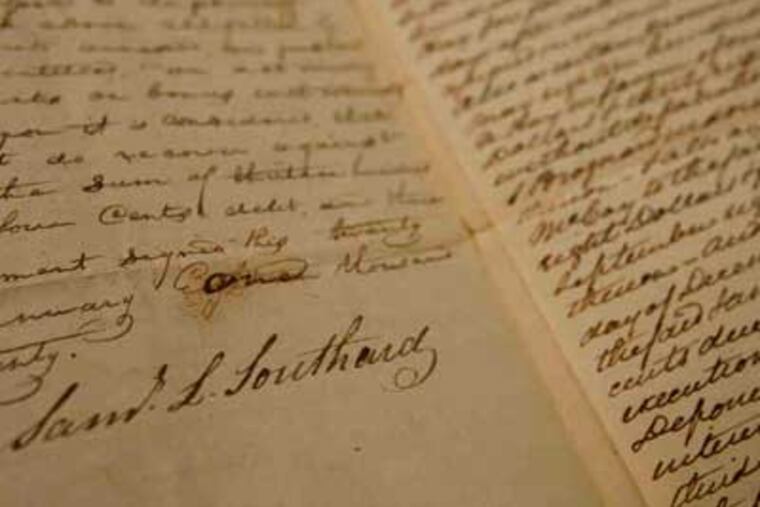 This document from 1820, written by Samuel L. Southard, a prominent state and national politician of the time, will be added to the online database.