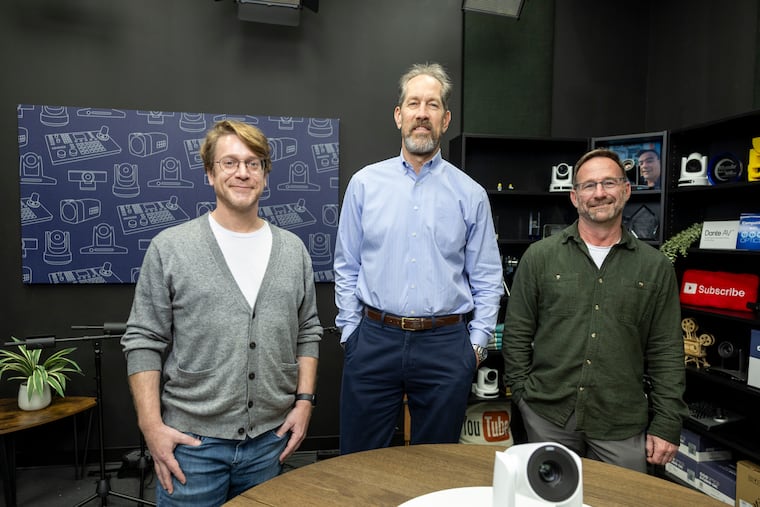 At Haverford Systems in Downingtown are (from left) Matthew Davis, chief technology officer; Joseph Mulcahy, president; and Tom Schmitt, chief market and channel officer.