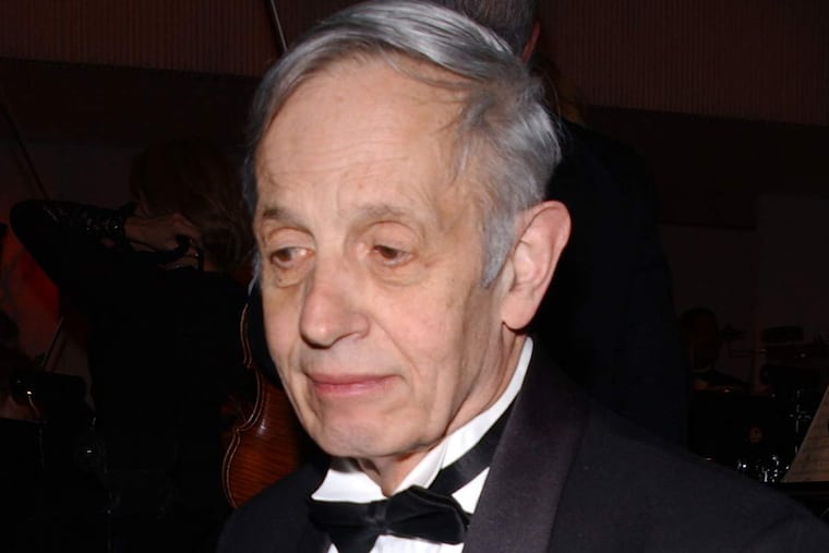 Princeton mathematician John Nash, seen here at the Governors Ball following the 74th Annual Academy Awards in 2002, died in a car accident on the New Jersey Turnpike.