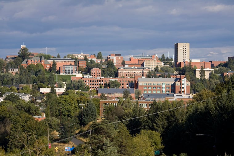 The campus of Washington State University in Pullman, Wash., where Greta Gustafson is a doctoral student in the College of Veterinary Medicine.