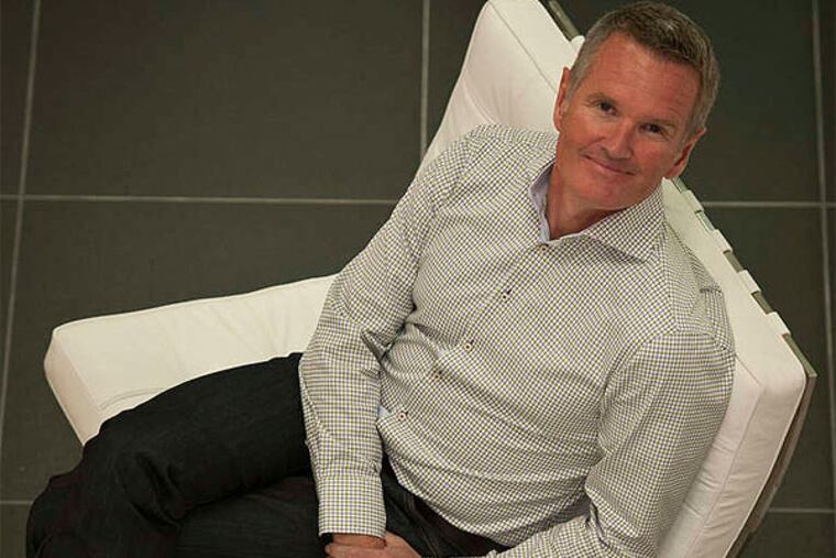 QlikTech CEO Lars Björk in his Radnor office: "Everyone who joins the company, in whatever position, has to go to Qlik Academy" in Sweden. (Ron Tarver / Staff Photographer)