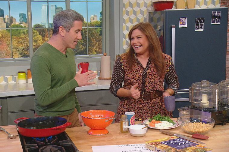 Michael Solomonov and Rachael Ray on her TV show.