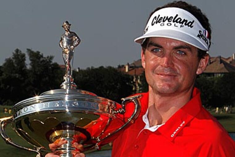 Keegan Bradley picked up his first PGA Tour victory in a playoff at the Byron Nelson Championship. (LM Otero/AP)