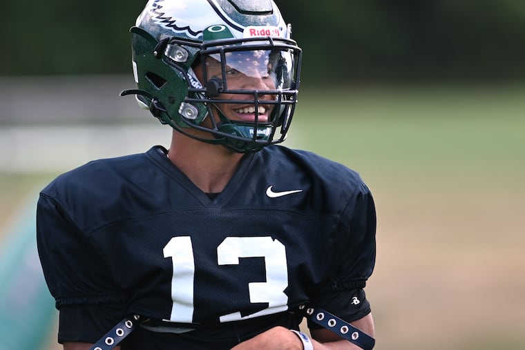Winslow Township senior receiver Ejani Shakir at practice Aug. 16, 2022.