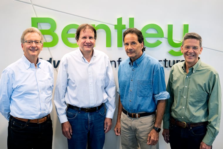 Bentley Systems, Exton, Pa. (from left): Greg Bentley, CEO; Barry J. Bentley, Ph.D., EVP; Raymond B. Bentley, EVP;
Keith A. Bentley, EVP, CTO