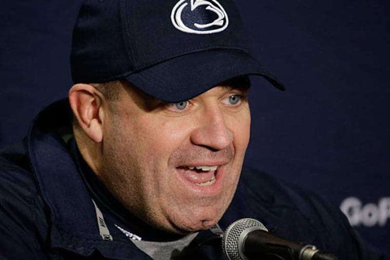 Penn State head coach Bill O'Brien has attracted some NFL teams. (AP Photo/Morry Gash)