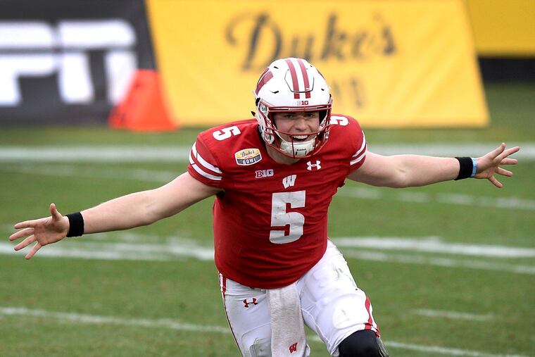 Wisconsin Badgers quarterback Graham Mertz already has unveiled his own personal logo.