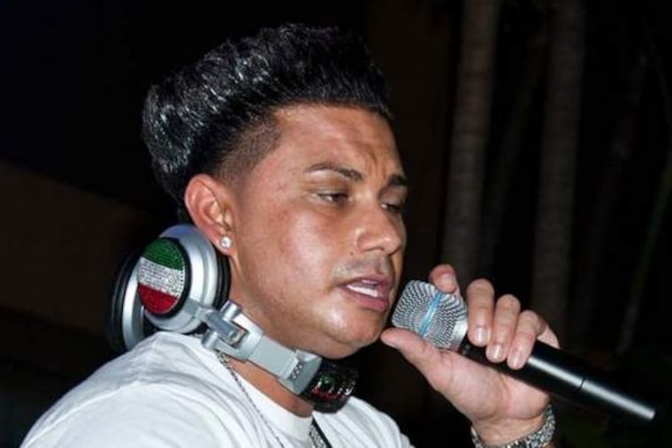 "Jersey Shore" star Paul "DJ Pauly D" DelVecchio was the host at Harrah's The Pool After Dark in Atlantic City.
