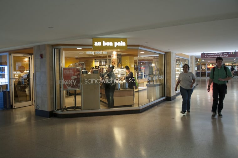 Au Bon Pain,located in Suburban Station at 16th and JFK Boulevard, will soon have new neighbor retailers at the city’s busiest transit hub.