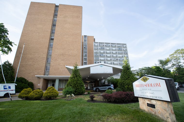 The exterior of Brith Sholom House on May 8, 2023.