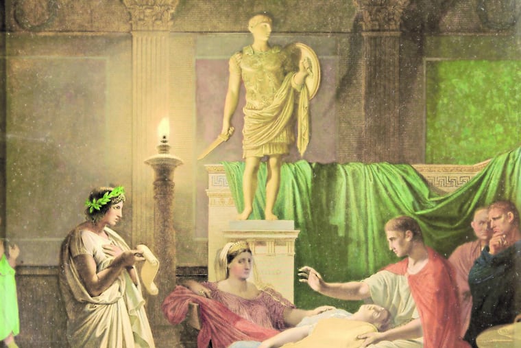 Detail from the 1865 oil that was the high seller, going for $672,500, including fees. Seven works did not sell, and 17 have yet to be offered.