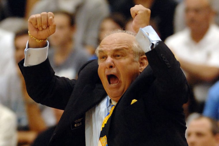 Northwood coach Rollie Massimino reacts during a 2006 game against Villanova.