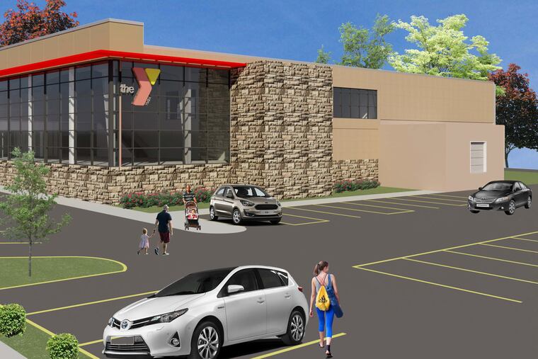 A rendering of how Fairless Hills YMCA in Bucks County will look after it is renovated.