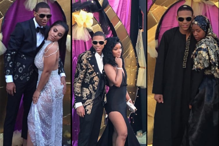 Instead of one prom date, Johnny “JJ” Eden had three – each wearing a custom-made gown.