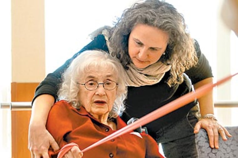 Fran Bogom, with daughter-in-law Dorel Shanon, appealed her Abington Memorial discharge. (TOM GRALISH / Staff Photographer)