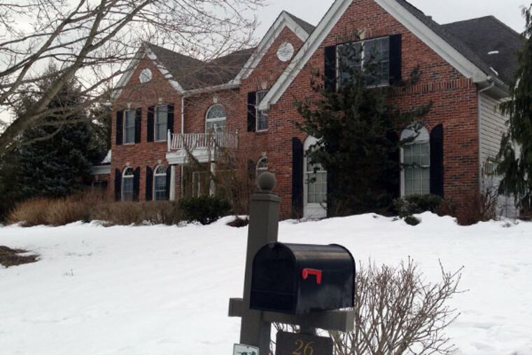 The McCuskers' home on Pheasant Run Road in Upper Makefield, Bucks County. (Brian X. McCrone/Philly.com)