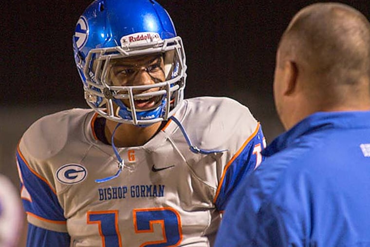 Elite Division I college quarterback prospect Randall Cunningham Jr. at Desert Oasis High School in Las Vegas, Nev. on Friday, Nov. 8, 2013. (Alex Federowicz for The
Philadelphia Inquirer)