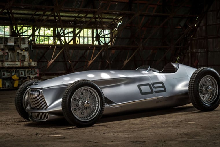 Infiniti's Prototype 9 is designed to look like a race car from the 1940s -- long before Nissan was building racers.