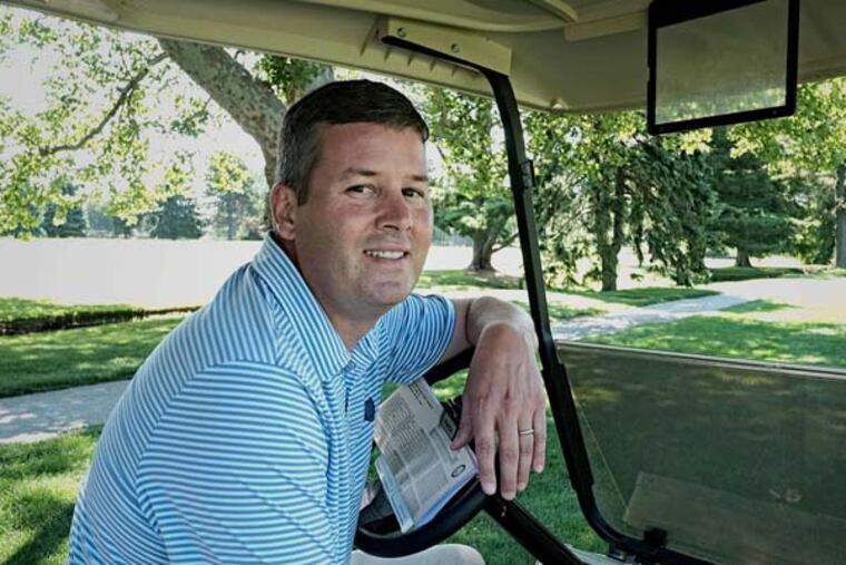 Mark Peterson at the Llanerch Country Club in Havertown. He is the executive director of the Golf Association of Philadelphia. ( ED HILLE / staff photographer )
