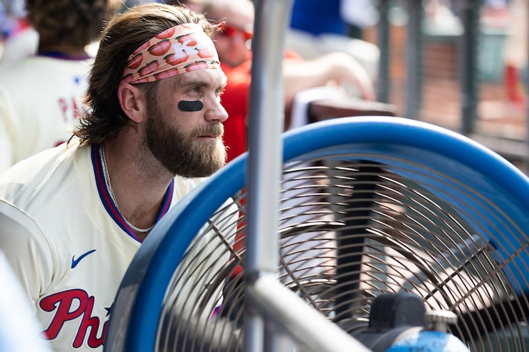 Sunday's early start time should help Bryce Harper and the rest of the Phillies stay cool in their final game against the Arizona Diamondbacks.
