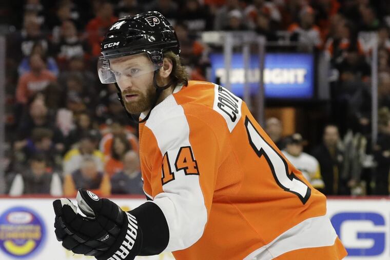 Injured Flyers center Sean Couturier skated Wednesday and Thursday and will probably be a game-time decision Friday.