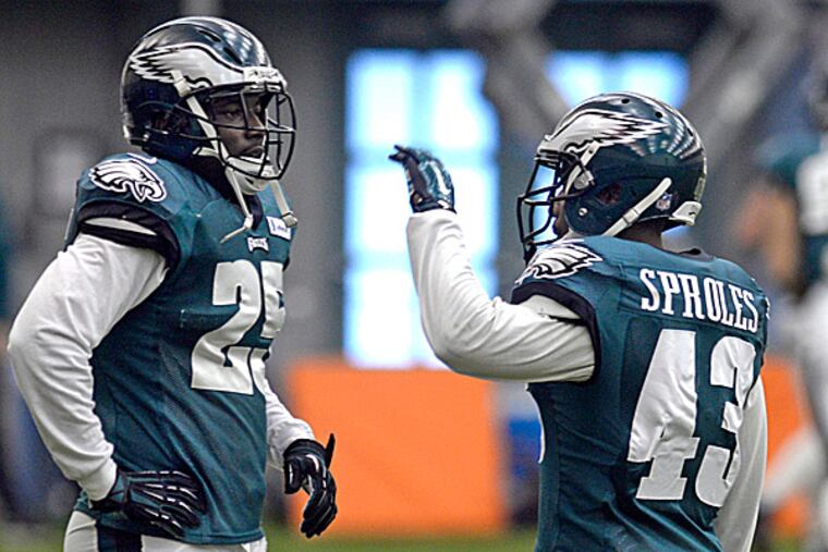 Eagles running back LeSean McCoy and Darren Sproles. (Tom Gralish/Staff Photographer)