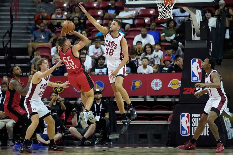 The 6-10, 230-pound Pete Nance (48) averaged 18.3 points, 6.6 rebounds, 3.5 assists, and 1.9 blocks in eight Tip-Off Tournament games with the Cleveland Charge of the NBA G League.