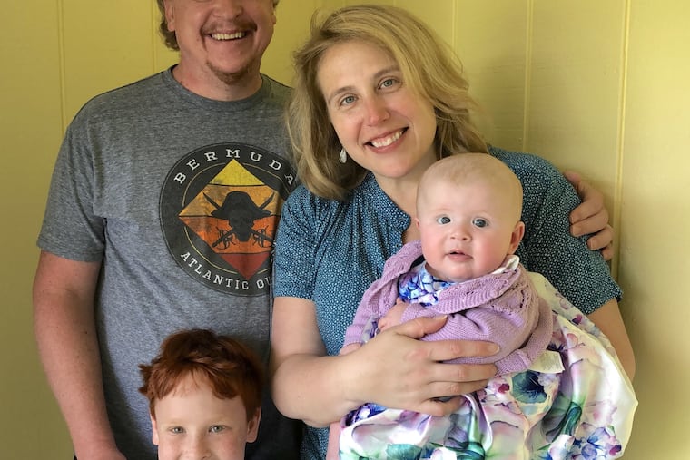 Bob and Kate with Noah and baby Anna.