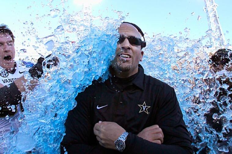 Vanderbilt coach James Franklin (AP Photo/Butch Dill).