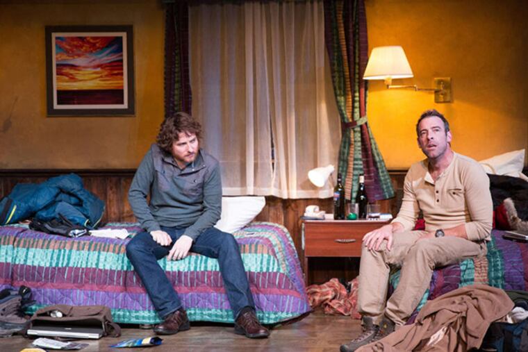 Harry Smith (left) and Ian Merrill Peakes play a variety of characters in "The Body of an American."