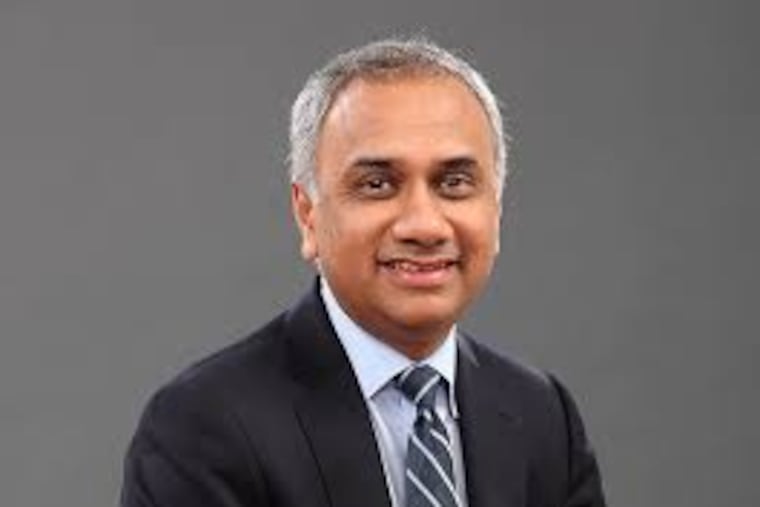 Salil Parekh is the chief executive of Infosys. Shares rose 15% on July 15 as the India-based outsourcing and IT services company announced higher sales and profits, and a deal to take over 1,300 employees of Pennsylvania-based Vanguard Group.