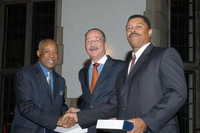 Bernard C.Watson, former president of the William Penn Foundation, Floyd Alston, first president of Beech Interplex (which later became Beech Companies), and Kenneth Scott, who started out as a volunteer engineer with Beech and is now the president of Beech Companies. (BEECH PHOTO)