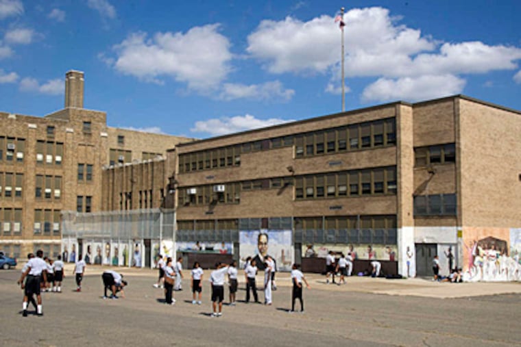 The Philadelphia Military Academy at Elverson, in North Philadelphia. The school, which is under investigation, had the single biggest drop in test scores. CLEM MURRAY / Staff Photographer