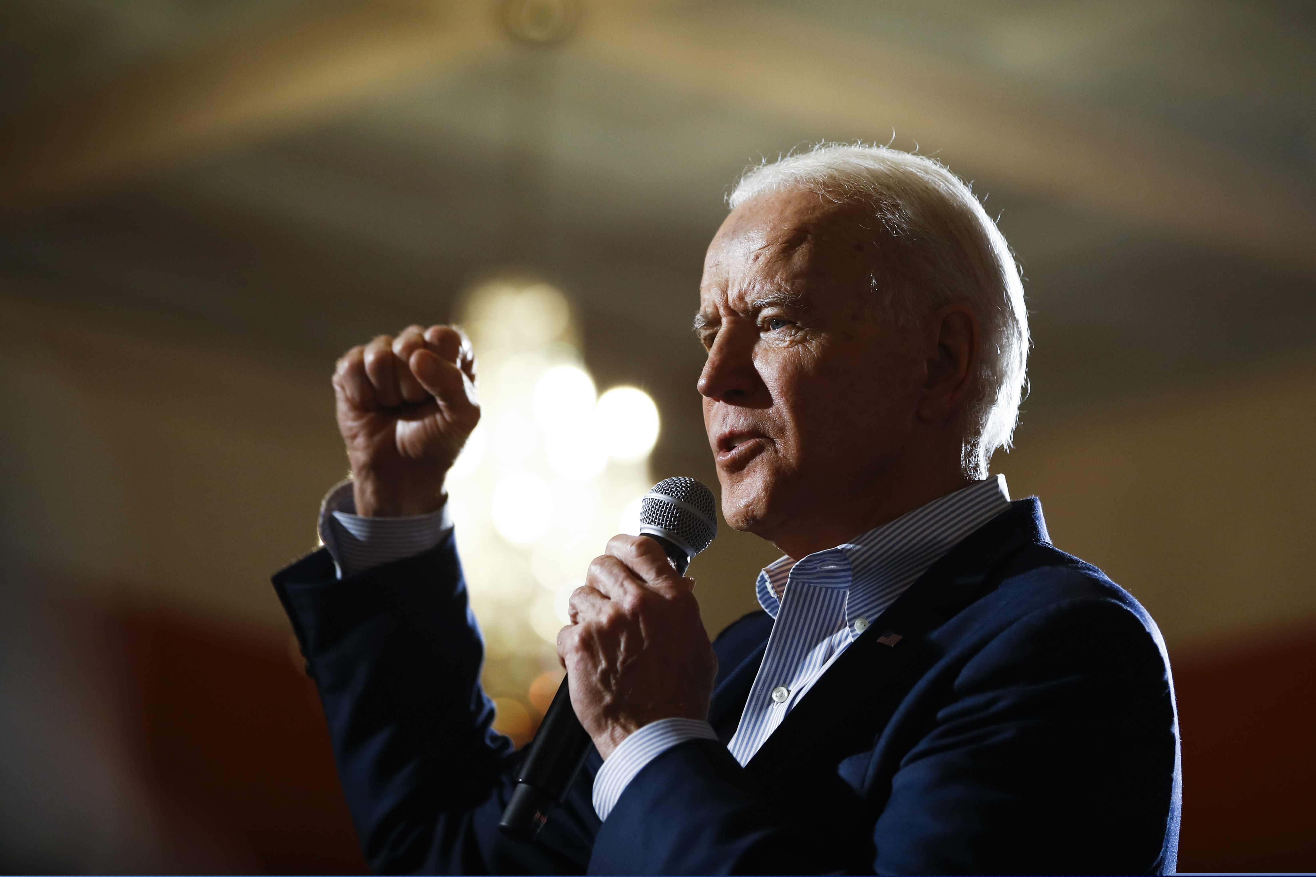 Democratic presidential candidate former Vice President Joe Biden speaks during a campaign event, Wednesday, Feb. 26, 2020, in Charleston, S.C.
