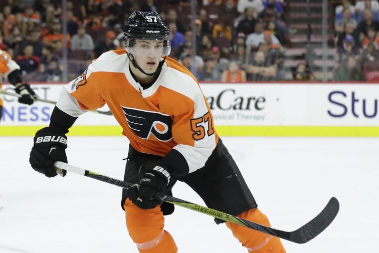 Flyers defenseman Travis Sanheim shared the team lead with three goals in the preseason.
