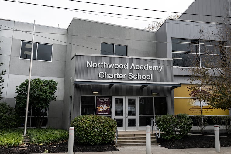 The exterior of Northwood Academy Charter School, on Castor Avenue in Frankford. The school, which opened in 2005, educates about 800 students in grades K through 8. It has had significant administrative turnover in recent years; some staff and parents take issue with the amount of money spent on a contractor.