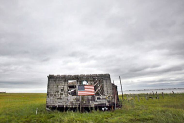 Simply called "The Shack," the isolated, ramshackle structure off the causeway bridge into Long Beach Island has long been a beloved landmark. (Staff File Photo)