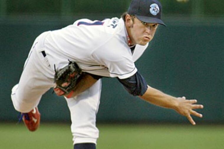 Jarred Cosart, now with Clearwater, rocks the old-style high socks for Lakewood in 2010. (Elizabeth Robertson/Staff file photo)