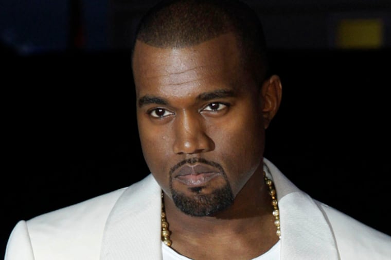 In this May 23, 2012 file photo, singer Kanye West arrives for the screening of "Cruel Summer" at the 65th international film festival, in Cannes, southern France. ABC says West is appearing on Jimmy Kimmel's late-night show, less than two weeks after the pair got into what Kimmel called a "rap feud." The musician will be a guest Wednesday, Oct. 9, 2013, on "Late Night with Jimmy Kimmel," the network said Tuesday. (AP Photo/Francois Mori, File)