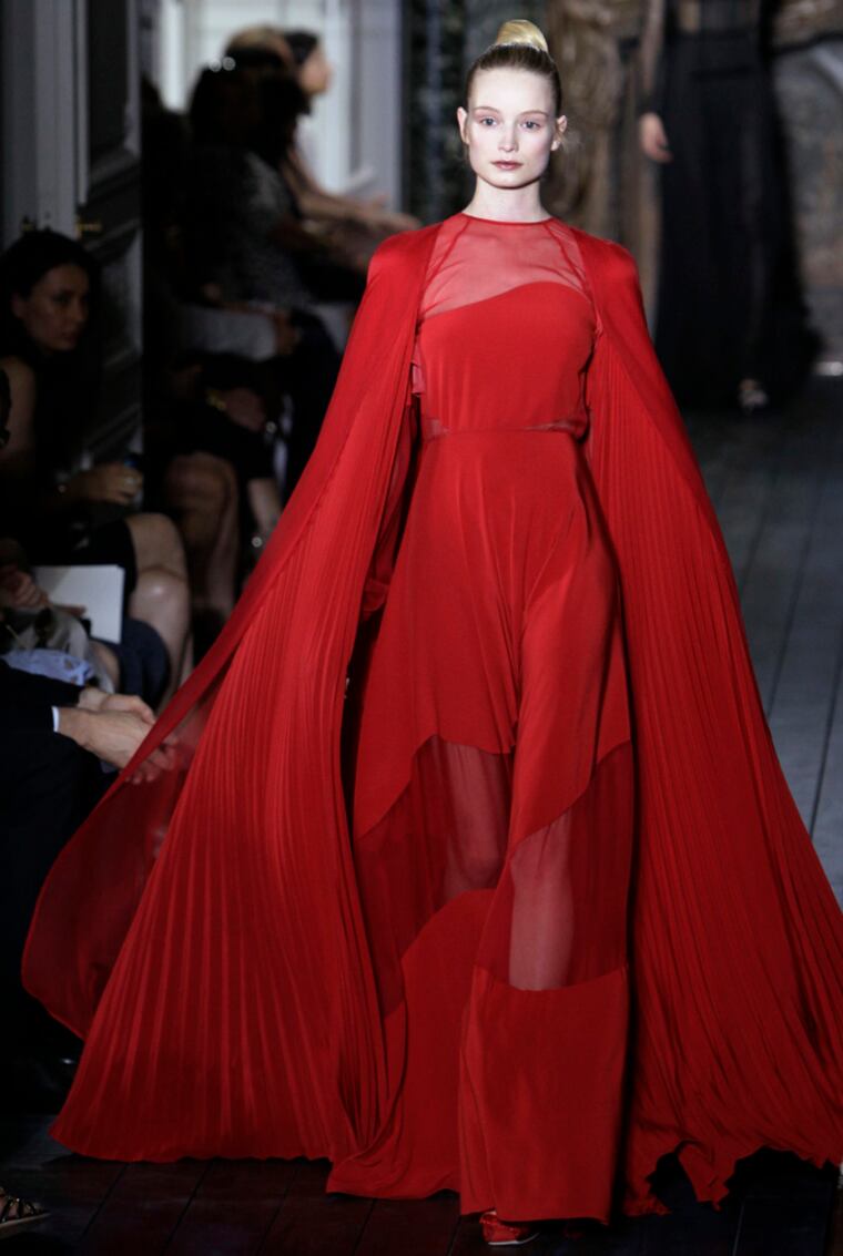 sachin and babi light blue dress Valentino Fall Winter 2013 haute couture