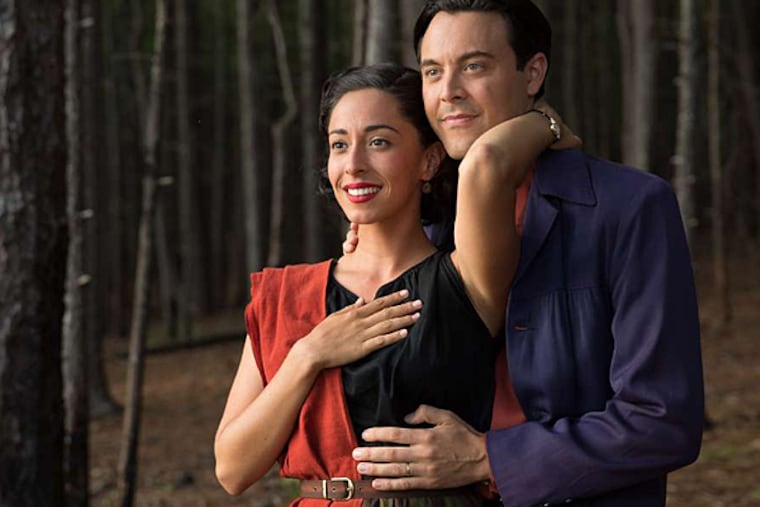 Oona Chaplin is Ruth and Jack Huston is Ira in "The Longest Ride." (MICHAEL TACKETT / 20th Century Fox)