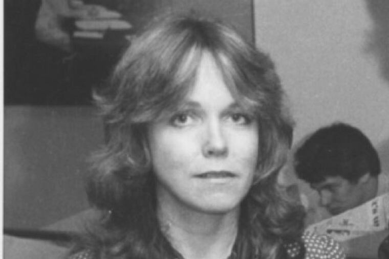 Julianne Hastings in United Press International’s New York newsroom in the late 1970s.