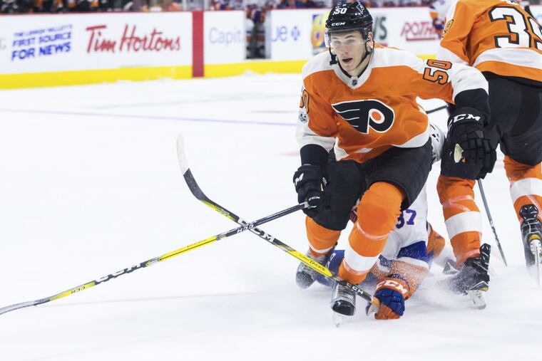 Samuel Morin in a preseason game against the Islanders last month.