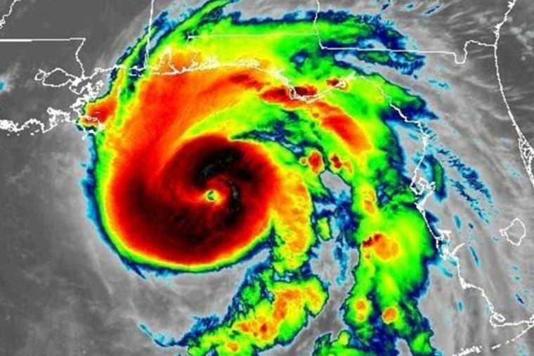 Hurricane Michael as it nears the Florida panhandle.