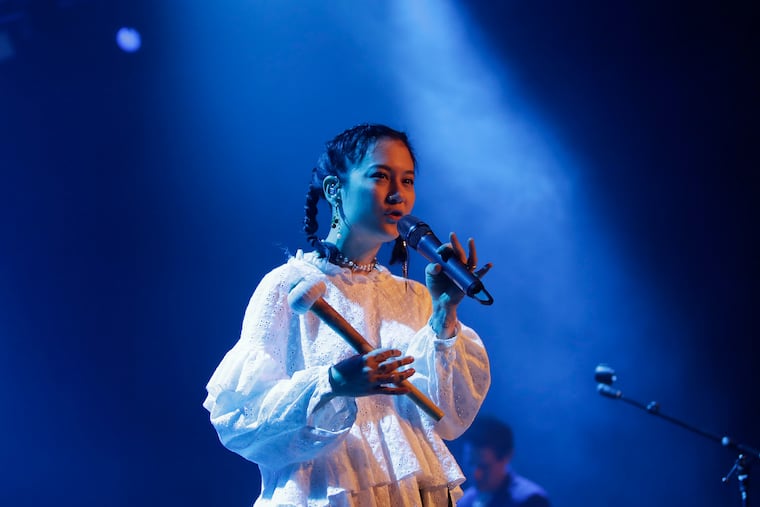Michelle Zauner of Japanese Breakfast performs at Union Transfer in 2021. The "Crying in H Mart" author announced an opening casting call to play herself in the movie version of her memoir.
