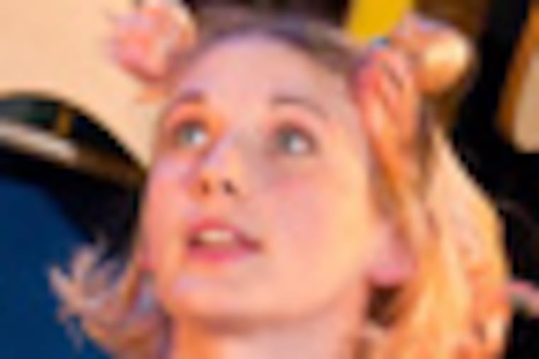 DM!MARY -- Azuka Theatre's Pookie Goes Granading with Mary Tuomanen. Photo credit: Johanna Austin.