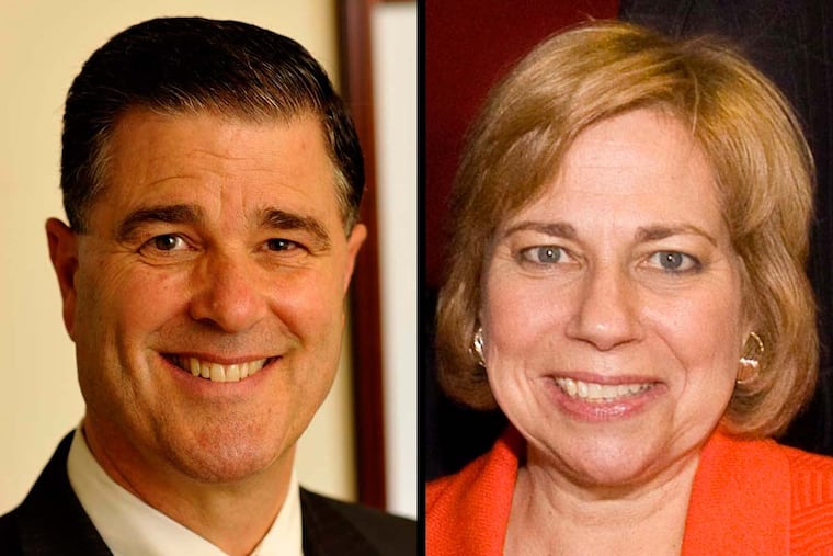 Frederick "Ted" C. Peters II (right) and Ellyn Phillips.