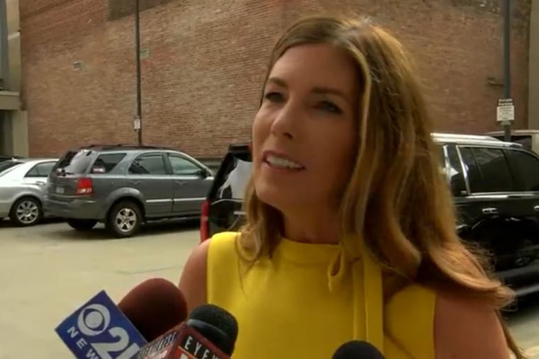 Kathleen G. Kane on Wednesday, her last as attorney general, two days after her conviction.