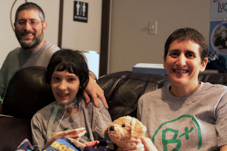 Rina Goldberg, here with her parents, Ari and Stacy, died at 15 while working on her film script. (Robin Trautmann)